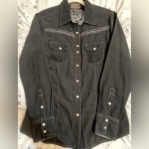 Beautiful Western Go Out Button Down🤍✨